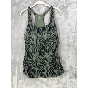 Ruby Ribbon Square Neck Tankini Size  44 Racerback Shelf Bra Style 1748 Olive